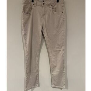 Johnnie-O Slim Fit Jeans Beige Casual Pants Size 36x32